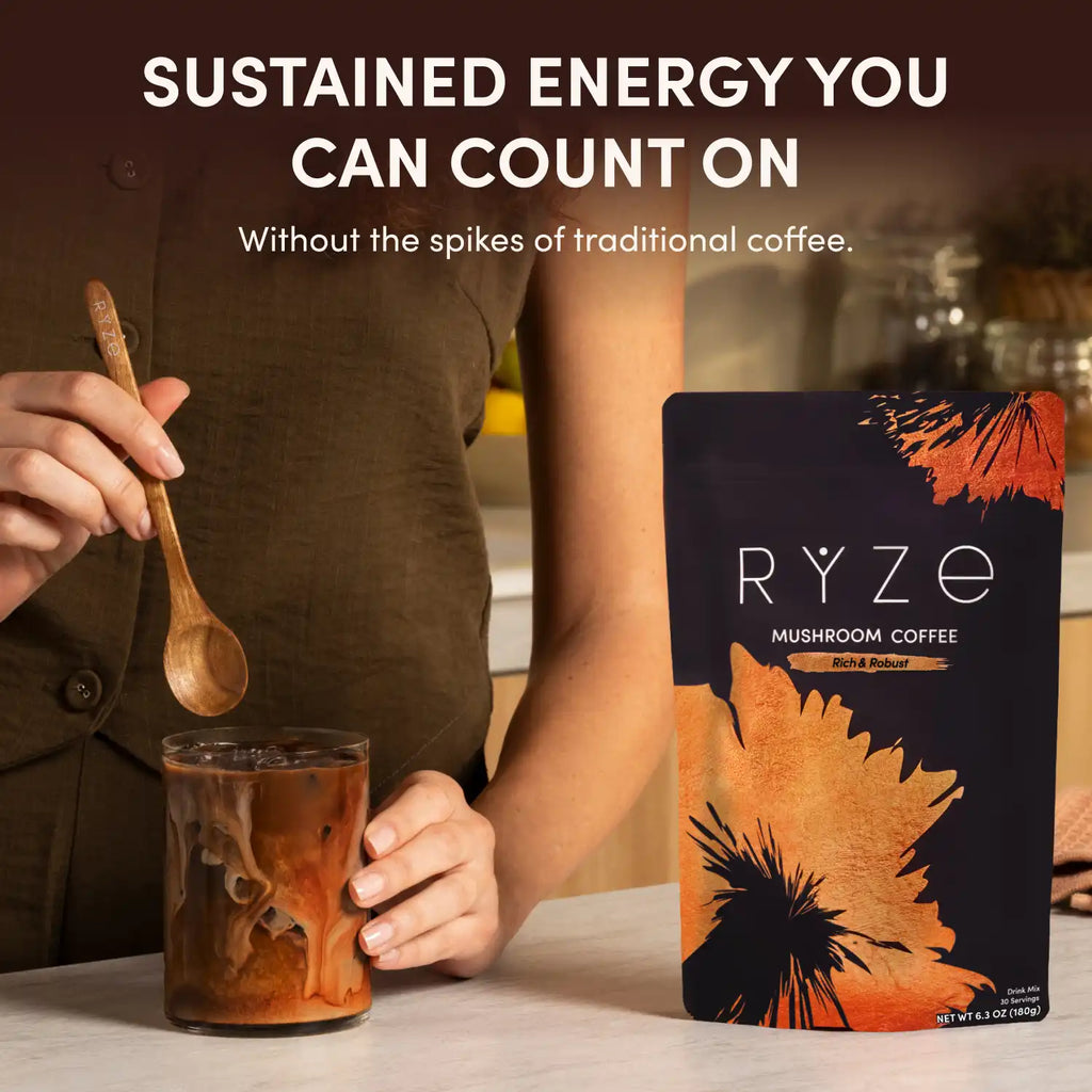 RYZE Mushroom Coffee Dark Roast Starter Kit (Upgrade)