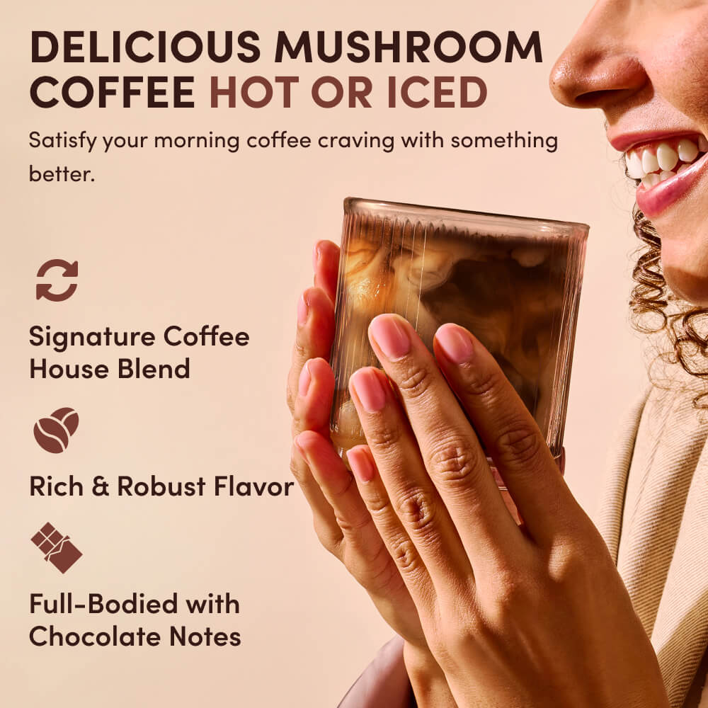 RYZE Mushroom Coffee Dark Roast (30 Servings)